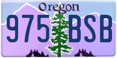 OR license plate 975BSB