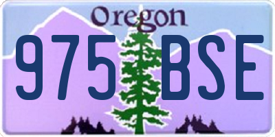 OR license plate 975BSE