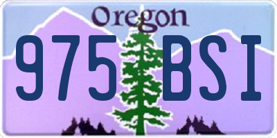 OR license plate 975BSI