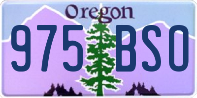 OR license plate 975BSO