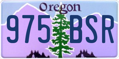 OR license plate 975BSR