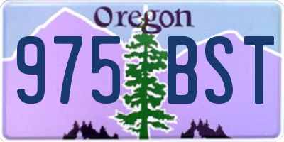 OR license plate 975BST