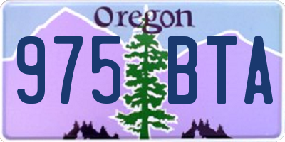 OR license plate 975BTA