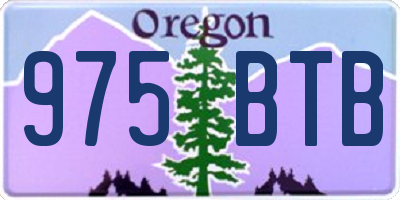 OR license plate 975BTB