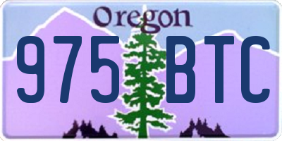OR license plate 975BTC