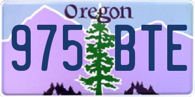 OR license plate 975BTE
