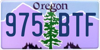 OR license plate 975BTF