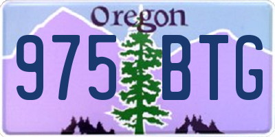 OR license plate 975BTG
