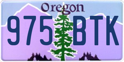 OR license plate 975BTK