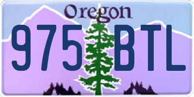 OR license plate 975BTL