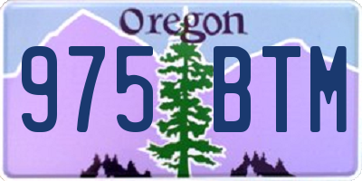 OR license plate 975BTM