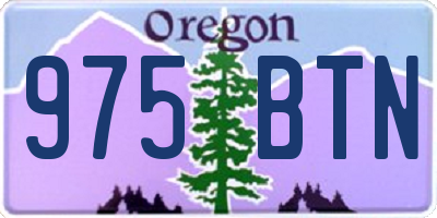 OR license plate 975BTN