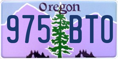 OR license plate 975BTO