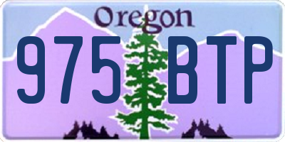 OR license plate 975BTP