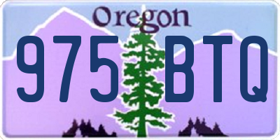 OR license plate 975BTQ
