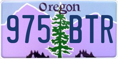 OR license plate 975BTR