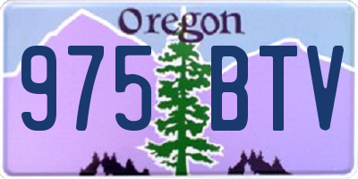 OR license plate 975BTV