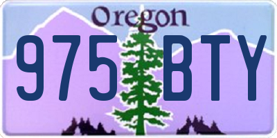 OR license plate 975BTY