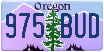 OR license plate 975BUD