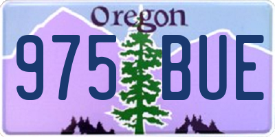 OR license plate 975BUE