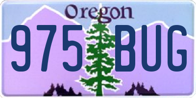 OR license plate 975BUG