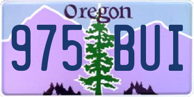 OR license plate 975BUI