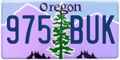 OR license plate 975BUK