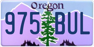 OR license plate 975BUL