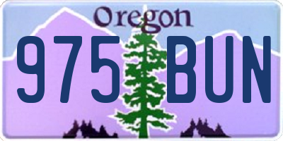 OR license plate 975BUN