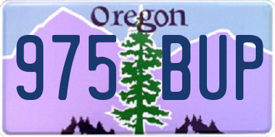 OR license plate 975BUP