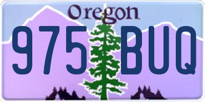 OR license plate 975BUQ