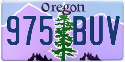 OR license plate 975BUV