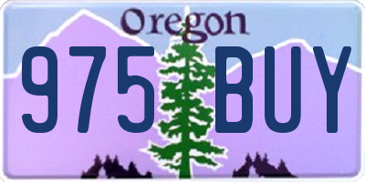 OR license plate 975BUY
