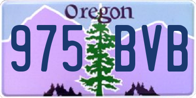 OR license plate 975BVB