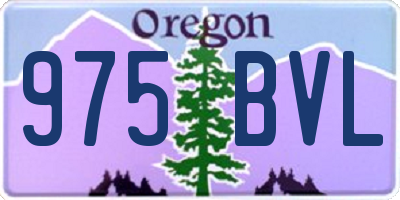 OR license plate 975BVL