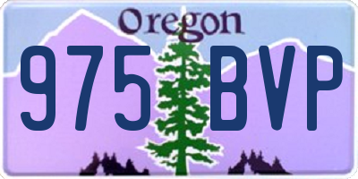 OR license plate 975BVP