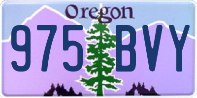 OR license plate 975BVY