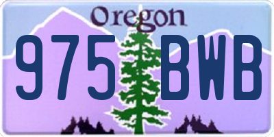 OR license plate 975BWB