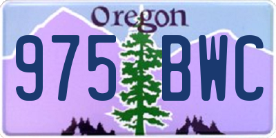 OR license plate 975BWC