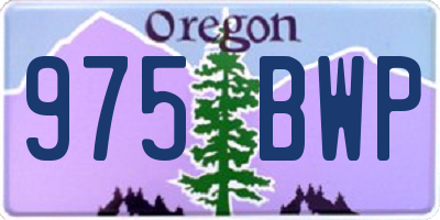 OR license plate 975BWP