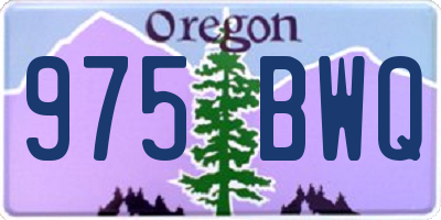 OR license plate 975BWQ