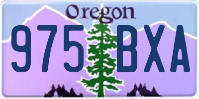 OR license plate 975BXA