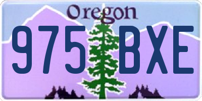 OR license plate 975BXE