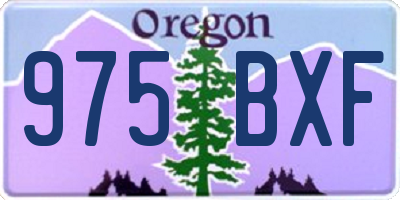 OR license plate 975BXF