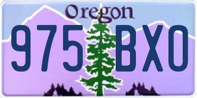 OR license plate 975BXO