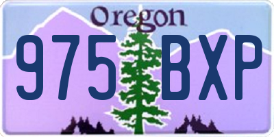 OR license plate 975BXP