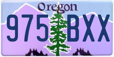 OR license plate 975BXX