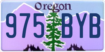 OR license plate 975BYB