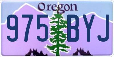 OR license plate 975BYJ