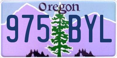 OR license plate 975BYL